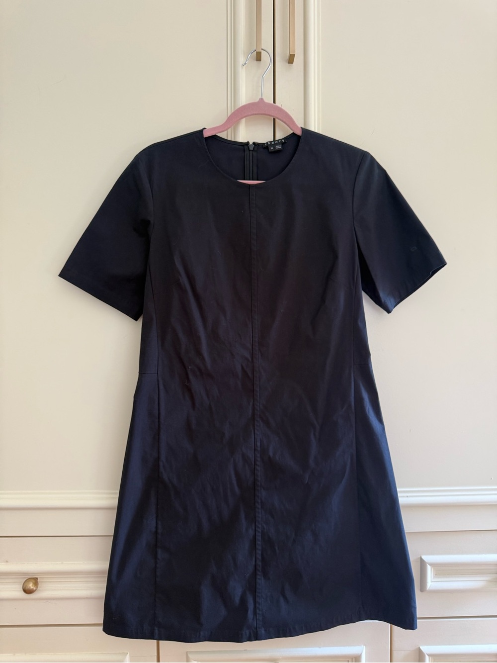 Theory Danaline Short-Sleeve fit and flare cotton dress size 10